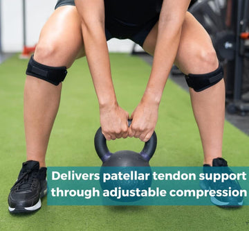 Thickened Pad & Wide Patella Knee Strap, Pain Relief Patellar Tendon Support