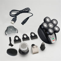 Multifunctional Electric Head Shaver Rechargeable