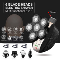 Multifunctional Electric Head Shaver Rechargeable