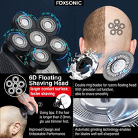 Multifunctional Electric Head Shaver Rechargeable