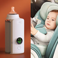 Portable Wireless Baby Bottle Warmer Rechargeable USB Milk Warmer with Temperature Control