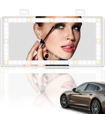 Multifunctional LED Vanity Mirror for Cars