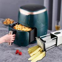 Electric French Fry Cutter, French fry cutter stainless steel with 1/2 & 3/8 Inch blade, french fries cutter for Restaurants & Home Kitchen,use for Potatoes Carrots Cucumbers