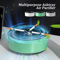 Air Purifier Ashtray, Portable Multifunctional Smokeless Ashtray Smart Air Purifier, Rechargeable Ash Tray for Home Car Indoor and Outdoor